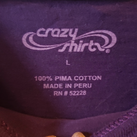 Women's Large Hawaiian Flower long sleeve - Picture 2 of 2